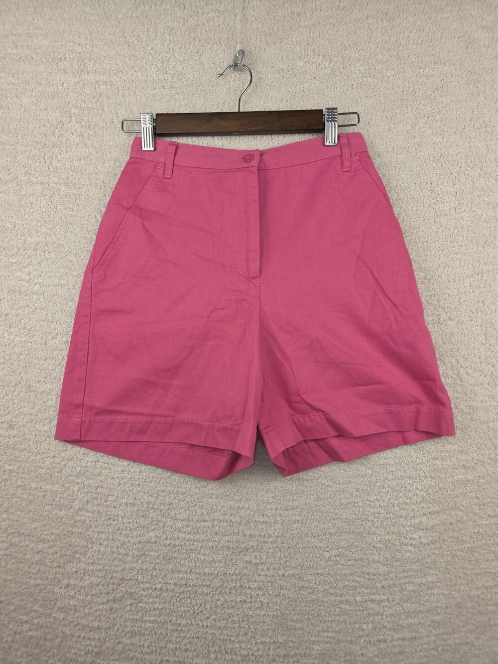 Petite Sophisticate Vintage Pink 100% Cotton High Waisted Shorts Size 4